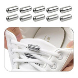 Kit 5 Pares Cápsula Amarrar Cadarço Tênis Masculino Feminino