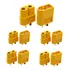 Kit 5 Pares Conector Amarelo Xt60 Macho Fêmea Alta Corrente
