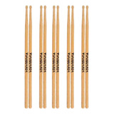 Kit 5 Pares De Baquetas De Bateria Profissional Vanguarda