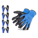 Kit 5 Pares De Luvas Multitato Preta Pu 7106