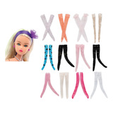 Kit 5 Pares De Meias 7 8 P Boneca Susi Antiga Estrela Roupa