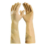 Kit 5 Pares Luva Látex Punho Cano Longo Limpeza Pesada