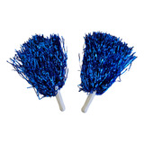 Kit 5 Pares Mamãe Sacode Lider Torcida Metalizado Pompom