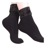 Kit 5 Pares Meia Térmica Grossa Flanelada Fleece Unissex