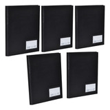Kit 5 Pasta Catálogo C 100 Envelopes Plástico P Documentos