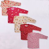 Kit 5 Pçs Camiseta Infantil Bebe M Longa Menina E Menino