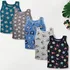 Kit 5 Pçs Camiseta Regata Infantil 0 A 3 Anos Algodão Menino