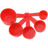 Kit 5 Pçs Colher Xicara Medida 1 8 1 4 1 3 1 2 1 Xicara