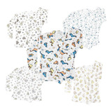 Kit 5 Pçs Conjunto Mijão Canelado Bebe Calça Blusa 100 Al