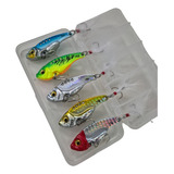 Kit 5 Pçs Isca Artificial Jig Pesca Estojo Tucunaré 15 Gr