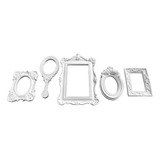 Kit 5 Pçs Moldura Decoração Vintage Parede Quadros Provençal