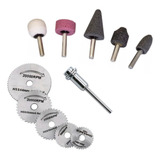 Kit 5 Peças Disco Serra Circular Ponta Montada Furadeira