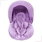 Kit 5 Peças Lilás Para Bebê Conforto Capa Protetor Cinto Capota Redutor 0 A13 Kg Galzerano Cosco Burigotto Tutty Baby Safety 1st Tamanho Universal