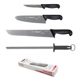 Kit 5 Peças Starrett Facas Chaira Pedra Profissional