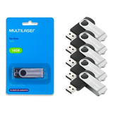 Kit 5 Pendrive 16gb Twist Multilaser Preço Atacado Barato