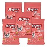 Kit 5 Petisco Gato Magnus Cat Sabor Carne 40g Pastelzinho Gatos
