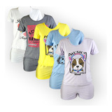 Kit 5 Pijama Blogueira Feminino Linha