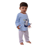 Kit 5 Pijama Infantil Longo Menino Menina Bebê Frio Inverno