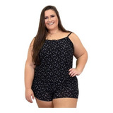 Kit 5 Pijama Plus Size Adulto Alça Baby Dool Barato Atacado 