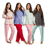 Kit 5 Pijamas Feminino