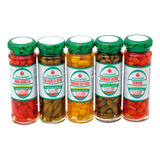 Kit 5 Pimenta Conservas Cumari Malagueta 200g Fogo Mineiro