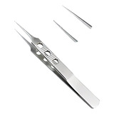Kit 5 Pinças O3 Serrilhada Reta Transplante Capilar Fue
