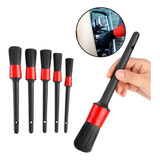 Kit 5 Pincel De Limpeza Automotiva Higienização Carros Motos