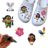 Kit 5 Pins Botons Bottons Emborrachados Para Crocs Disney