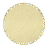 Kit 5 Placa Base Redonda Cesto Fio De Malha Croche 15cm Mdf