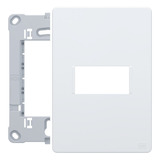 Kit 5 Placa   Suporte Esatta 4x2 1 Posto Branco