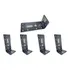 Kit 5 Placas De Junção Dobrada Reforçada Aço Galvanizado