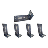 Kit 5 Placas De Junção Dobrada Reforçada Aço Galvanizado
