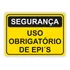 Kit 5 Placas De Segurança Uso Obrigatório De Epi 30x20cm