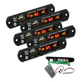 Kit 5 Placas Decodificador Bluetooth Mp3 Usb Aux Muda Pasta