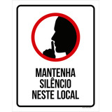 Kit 5 Placas Sinalizacao