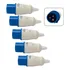 Kit 5 Plug Industrial 2p t 16a Azul 6h Omg 3076 220v
