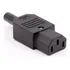Kit 5 Plugs Ac Tripolar C13 10a Fêmea