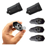 Kit 5 Plugues Adaptador Tomada Fêmea Preto Extensão 10a 2p t