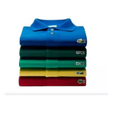 Kit 5 Polos Masculina Lisas Cores Variadas Preço Caiu Hoje