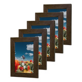 Kit 5 Porta Retratos Foto 10x15 Moldura Lisa Festa Decoração