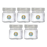 Kit 5 Potes De Vidro 150ml Para Leite Materno Congelar