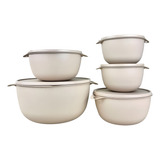 Kit 5 Potes Plastico
