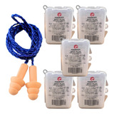 Kit 5 Protetor Auditivo Plug Silicone Auricular Ouvido 17db