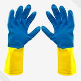Kit 5 Prs Luva Látex Neoprene Bicolor Proteção Química Epi