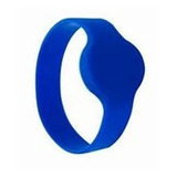 Kit 5 Pulseiras Rfid Linear Silicone Azul
