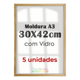 Kit 5 Quadro Moldura A3 30x42