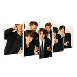 Kit 5 Quadro Mosaico Bts Kpop Kpoper Grupo Coreano Música