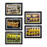 Kit 5 Quadros Selecao