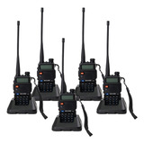 Kit 5 Radio Comunicador Dual Band Baofeng Uv 5r Vhf Uhf