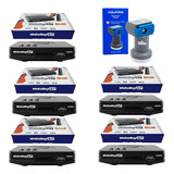 Kit 5 Receptor Midiabox B7 Century Hdtv Lnbf Multiponto Ku